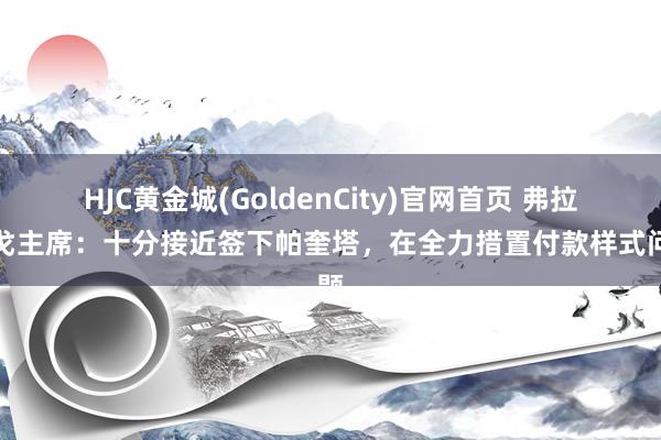 HJC黄金城(GoldenCity)官网首页 弗拉门戈主席：十分接近签下帕奎塔，在全力措置付款样式问题
