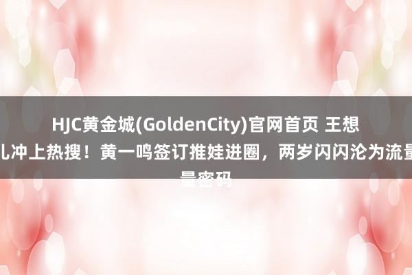 HJC黄金城(GoldenCity)官网首页 王想聪男儿冲上热搜！黄一鸣签订推娃进圈，两岁闪闪沦为流量密码